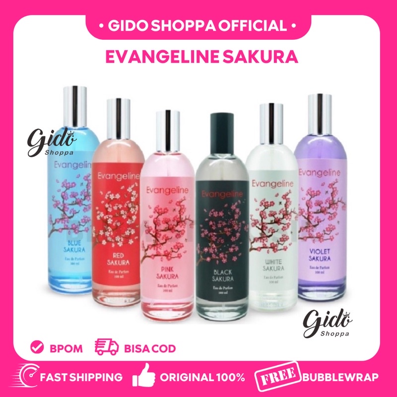 ❤️GIDOSHOPPA❤️ [BPOM] EVANGELINE PARFUME SAKURA SERIES - PARFUME WANITA EDP