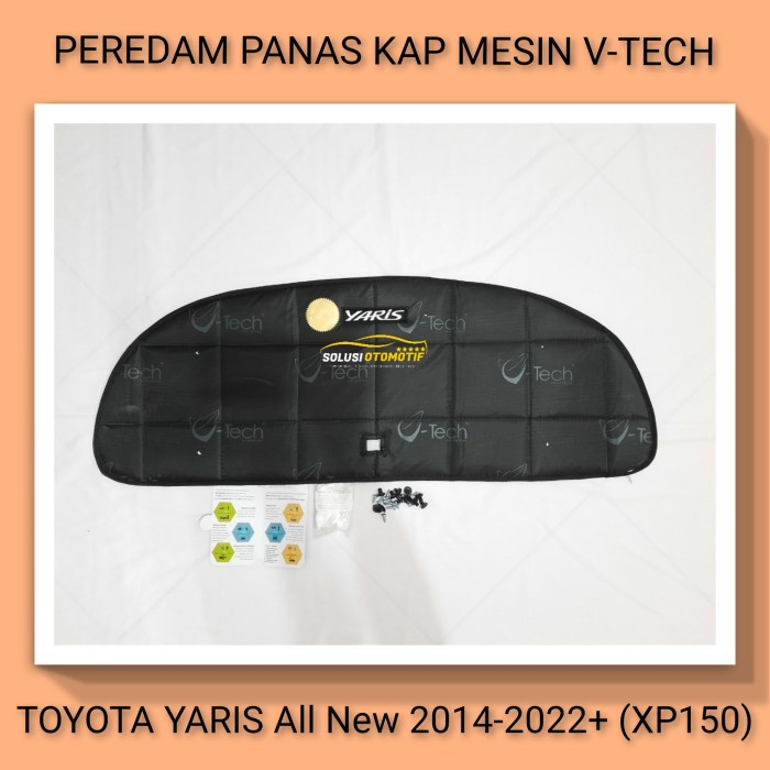 TOYOTA YARIS 2013-2017 Peredam Panas Kap Mesin Mobil VTECH + Kancing