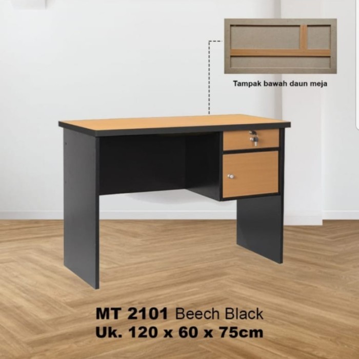 Jual Meja Tulis Kantor Medium Setengah Biro Berkualitas Office Table