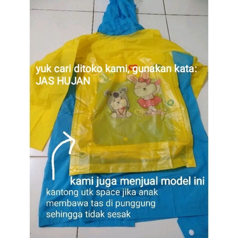 Jas Hujan Anak Ponco Eva Murah Hoodie