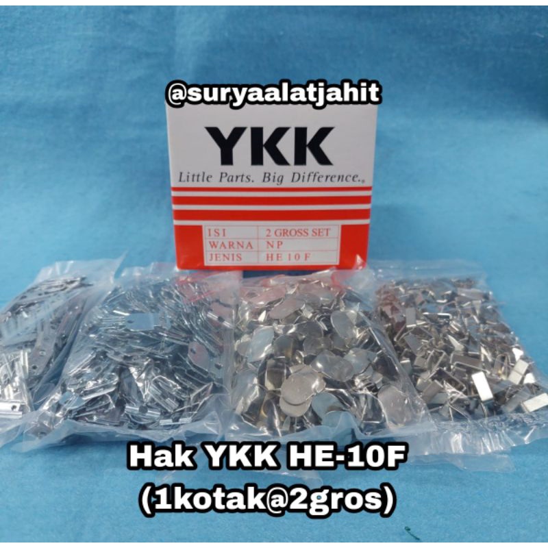 Hak YKK (HE-10F) 1kotak=288pcs =rp.150.000/1kotak