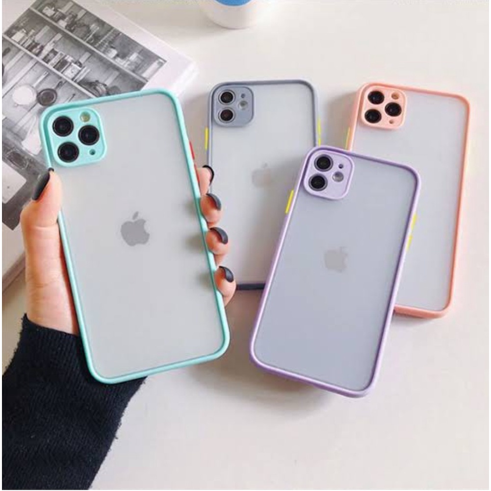 HYBRID PASTEL aero lens cover case redmi 4x 8 8a 8a pro note 8  samsung grand prime j2 prime oppo a52 a92
