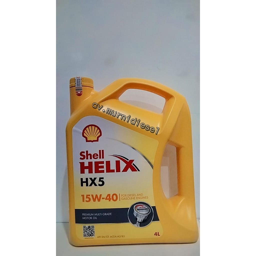 OLI MESIN MOBIL BENSIN/DIESEL HX5 SAE 15W-40 4 LITER SHELL HELIX