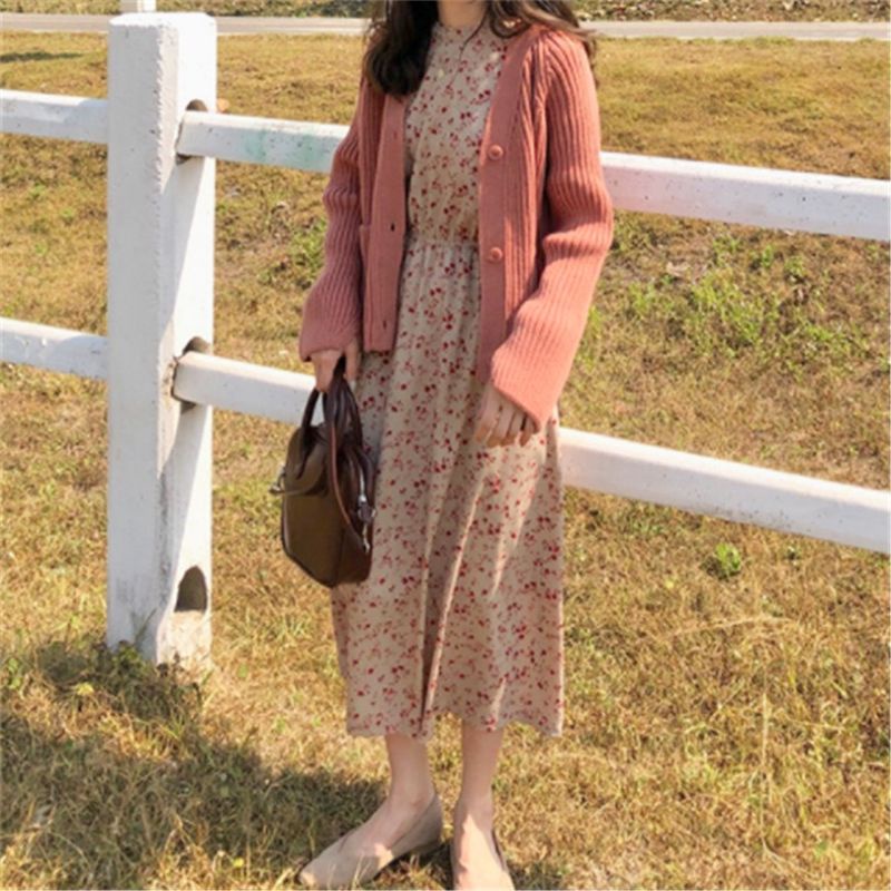 Dress Korea Floral Import