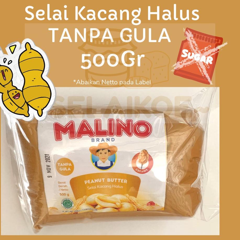 

KodeH2t7S--Selai Kacang Halus TANPA GULA Peanut Butter Creamy NO SUGAR 500gr- MALINO BRAND