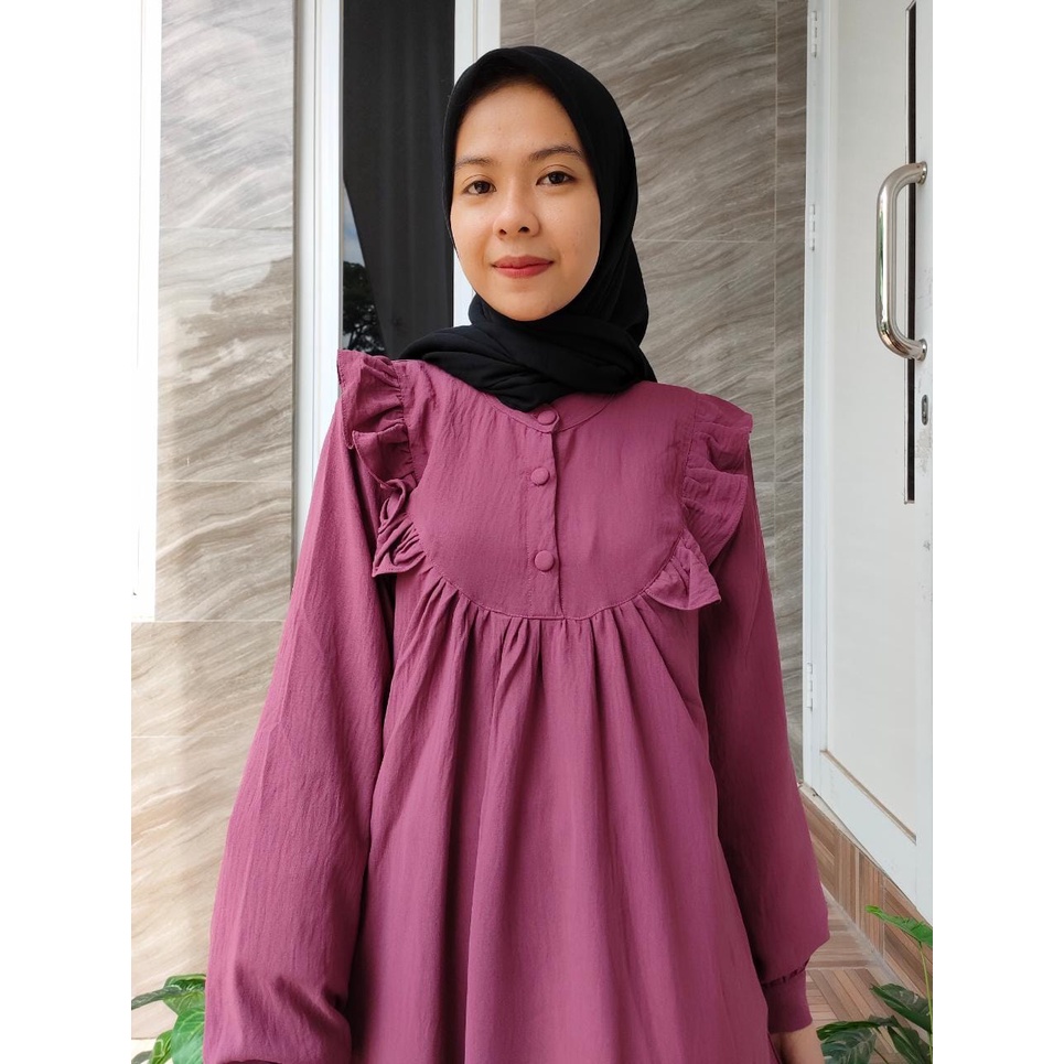 Best Seller Gamis Crinkle Airflow Maudya terlaris Premium SERI 2