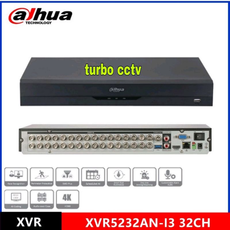 DVR DAHUA 32CH 32 CHANNEL 5MP DH-XVR5232AN-13 H.265 PROMO