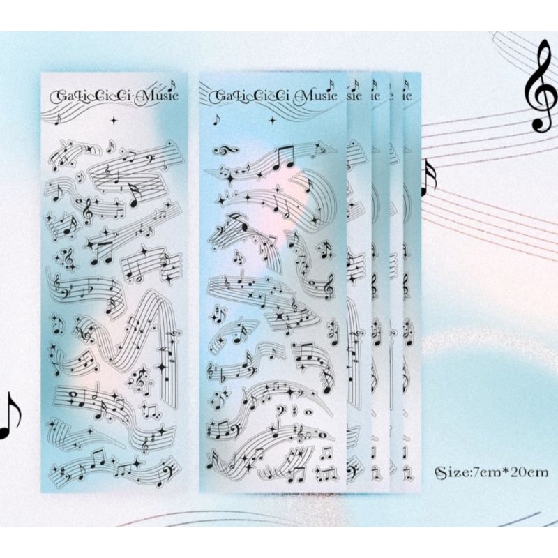 sticker edisi music notes cute journal diy vintage