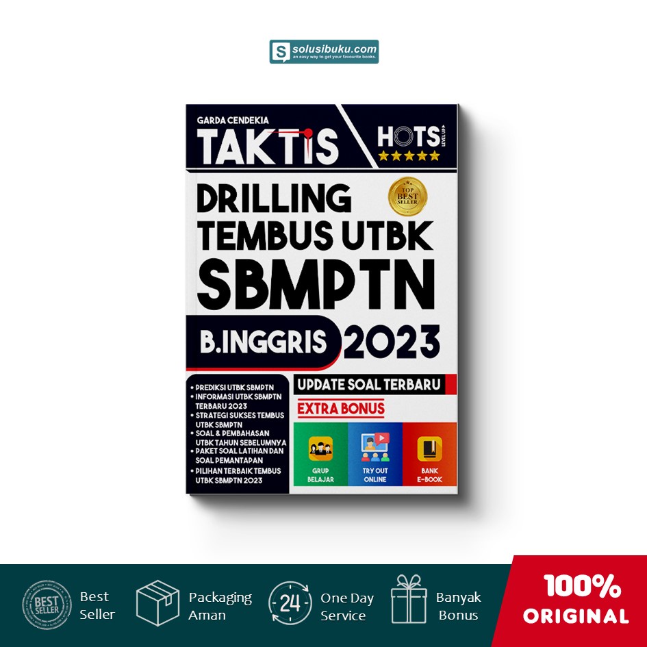 Buku Taktis Drilling Tembus Utbk Sbmptn Bahasa Inggris 2023 (Garda Cendekia)