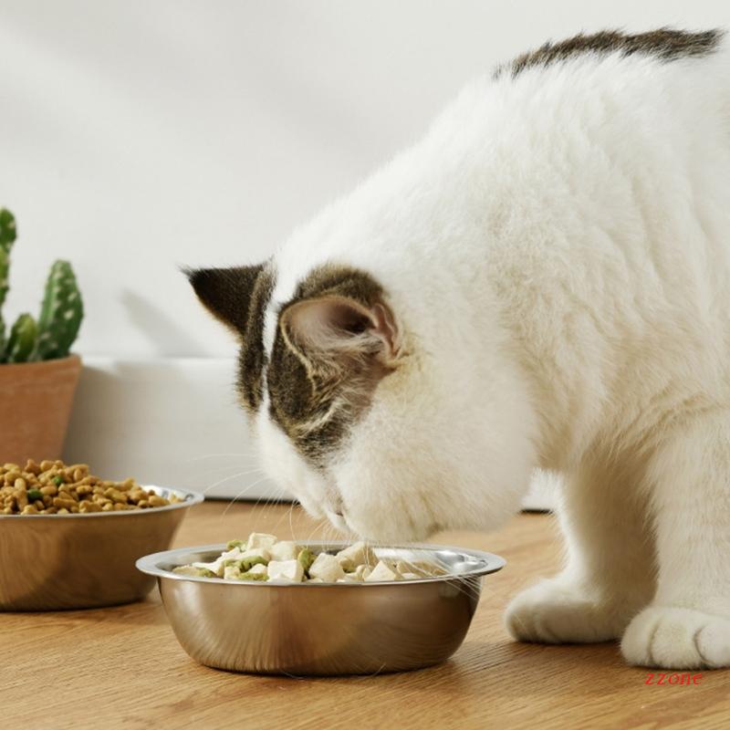 Mangkok Makan / Minum Bahan Stainless Steel Kapasitas Besar Untuk Anjing / Kucing