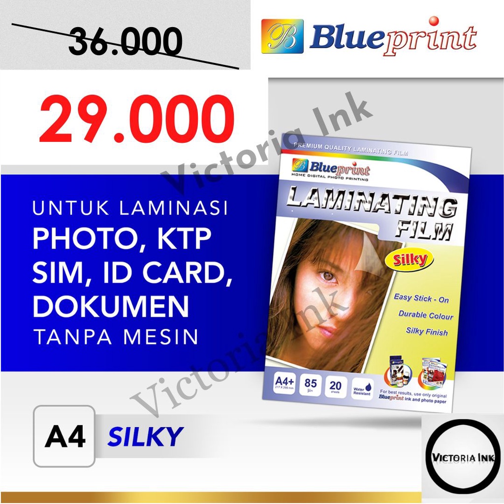 Kertas Laminating Blueprint Silky A4 Blueprint Laminating Silky Film A4 Laminating Film Blueprint Silky A4 Kertas Laminating Blueprint Doff