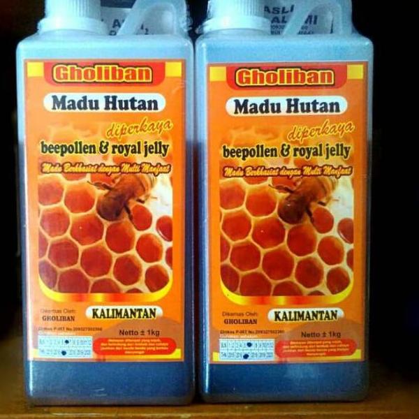 

IDIi7I2--Madu Hutan Kalimantan Gholiban Plus Bee Pollen Dan Royal Jelly 1 Kg