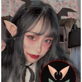 elf ear latex model jepit panjang 12 cm cosplay kuping telinga mainan halloween