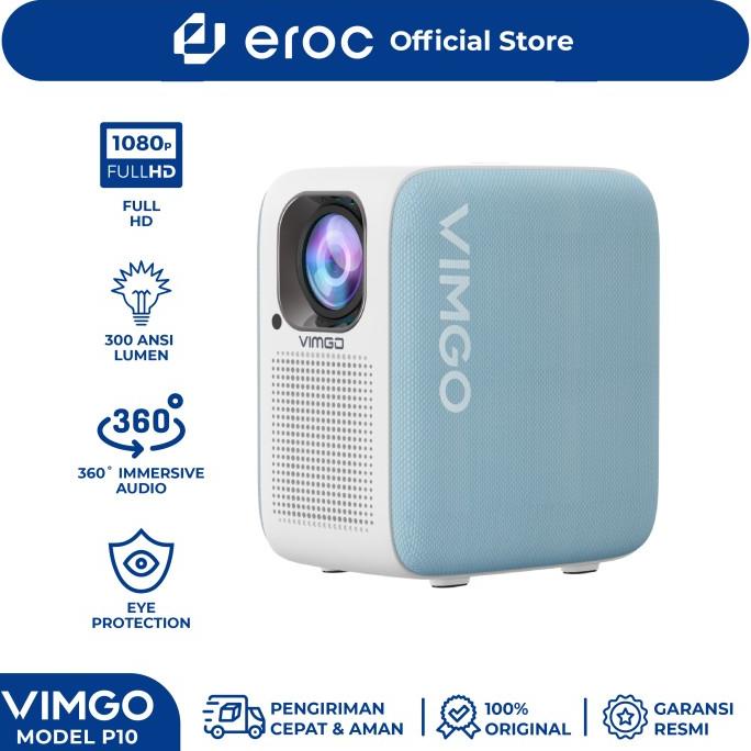 Vimgo P10 Movie Smart Projector - Fhd Android Os - Wifi - Bluetooth Khusus Sale