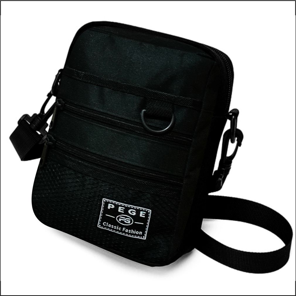 Tas Selempang Pria Model Korea Slingbag Keren Polos Bisa Digunakan Sehari-hari - PG 8907