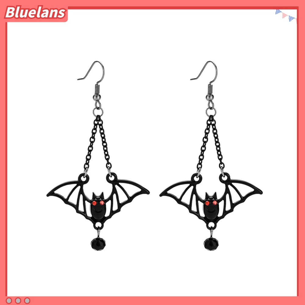 Anting Kait Bentuk Kelelawar Untuk Dekorasi Halloween