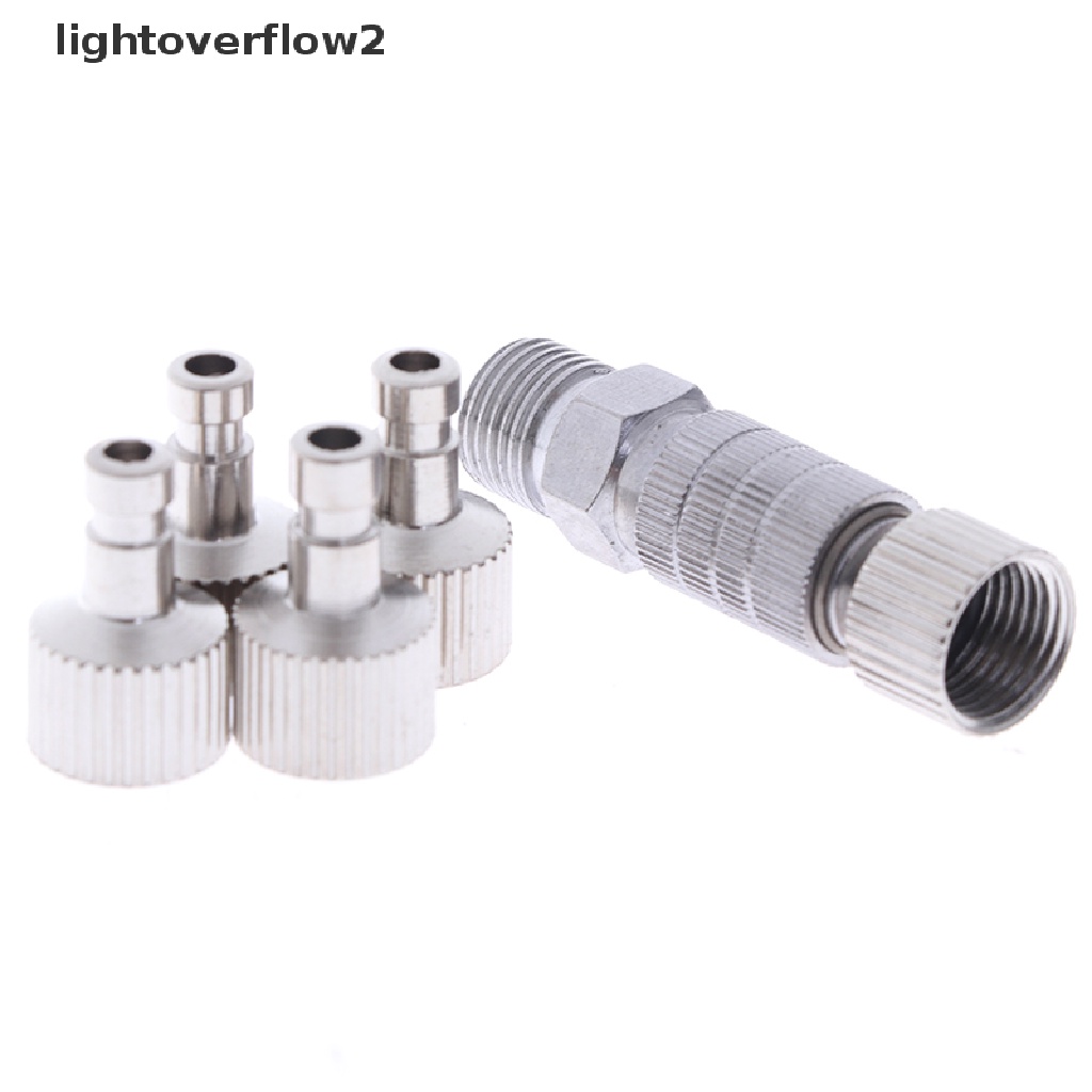 (lightoverflow2) Adaptor Sambungan Pompa Airbrush Quick Release Ukuran 1 / 8 (ID)