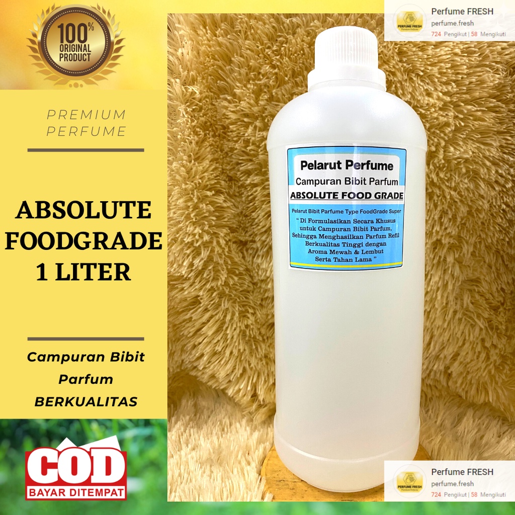 Jual Pelarut Bibit Parfum Berkualitas ABSOLUTE FOOD GRADE 1 LITER ...