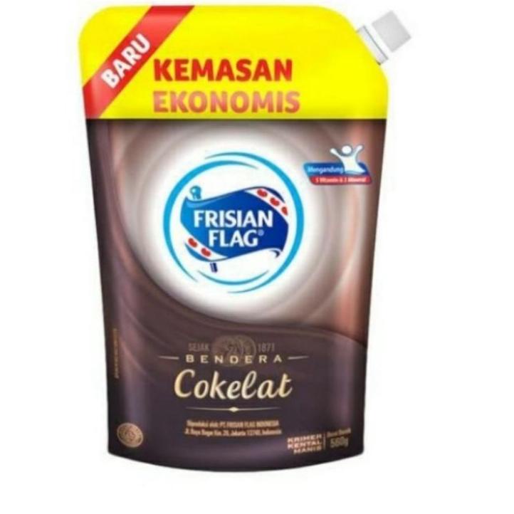 

ART3z3Yn--Frisian flag susu kental manis pouch 545g putih/coklat