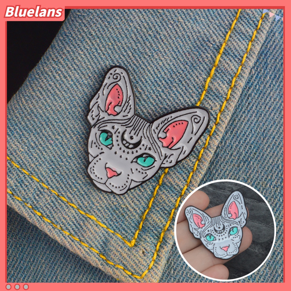 Bros Pin Enamel Bentuk Kucing Untuk Pria Dan Wanita