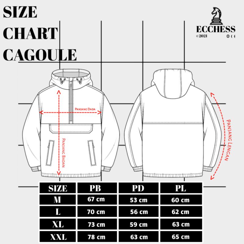 Jaket Cagoule Polos/Cagoule Jaket Polos Original Pria/Wanita BISA COD