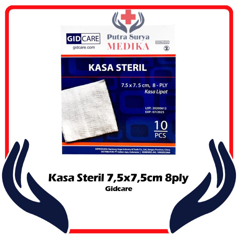 Kasa Steril 7.5 x 7.5cm | Kasa Hidrofil Gidcare