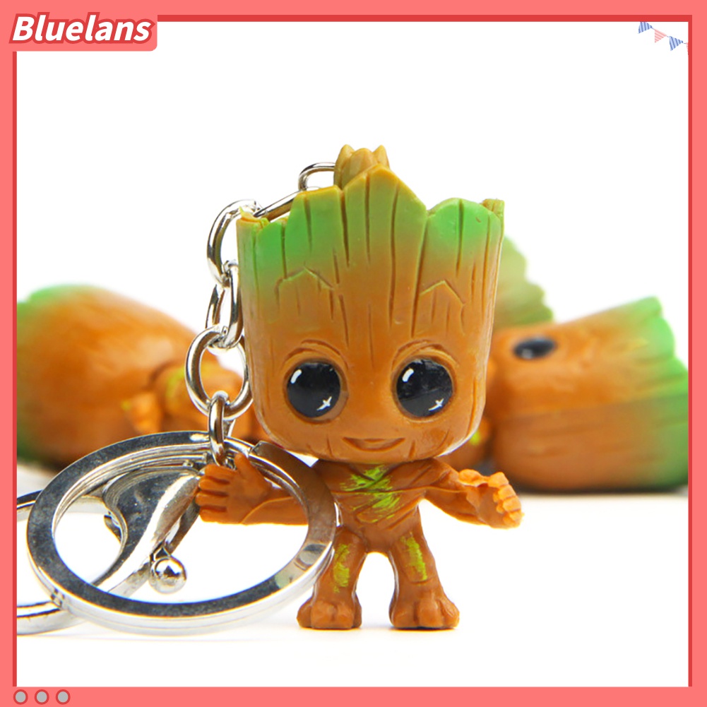 Gantungan Kunci Bentuk Groot Guardians of Galaxy Tree Man