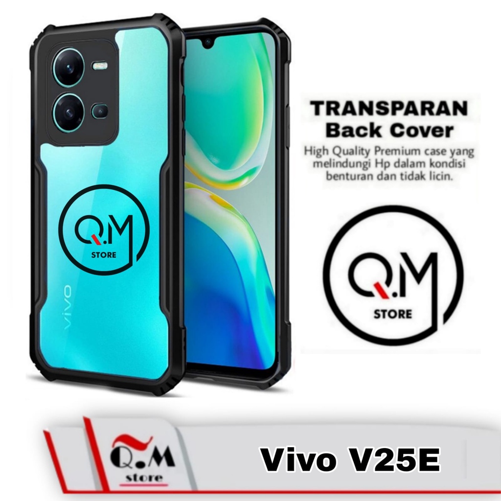 Case Transparan Vivo V25E Softcase Transparan Armor Acrilik Pelindung Back Cover