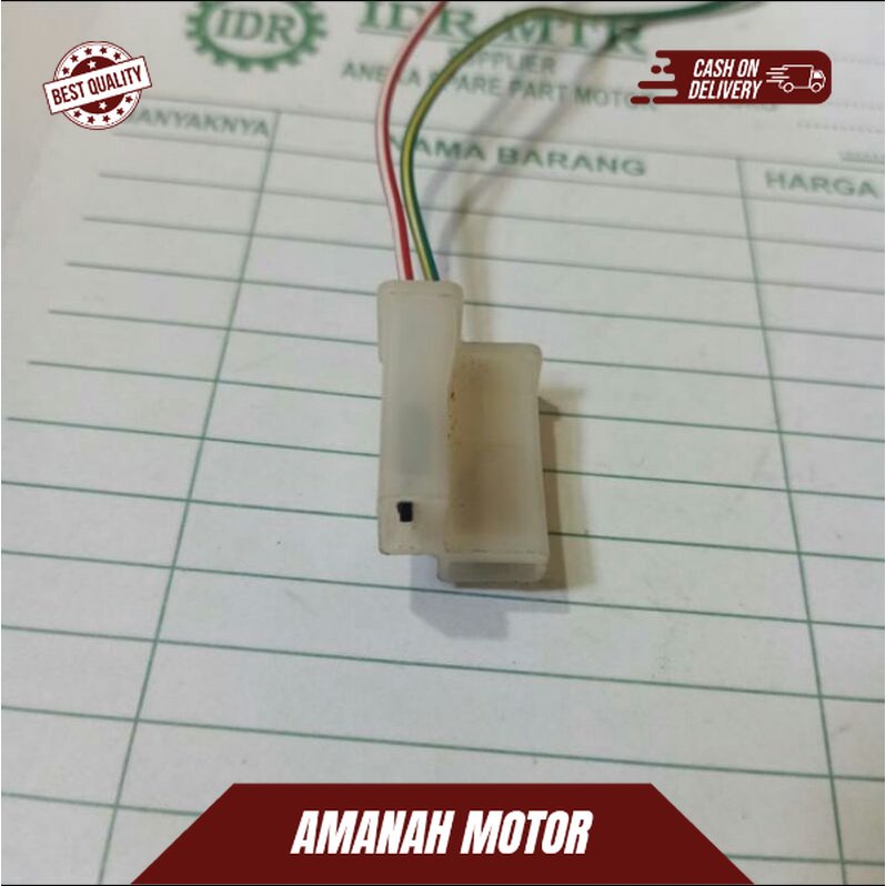 Socket flasher kabel soket  flaser sein honda all motor 2 pin original