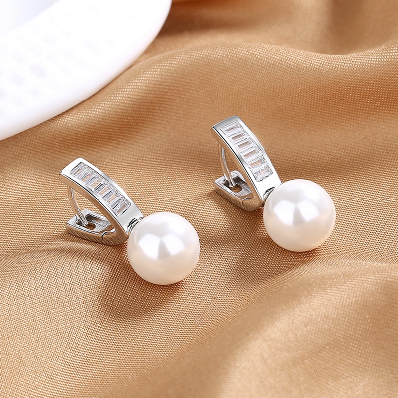 Anting Tusuk Sterling Silver 925 Dengan Mutiara Untuk Wanita