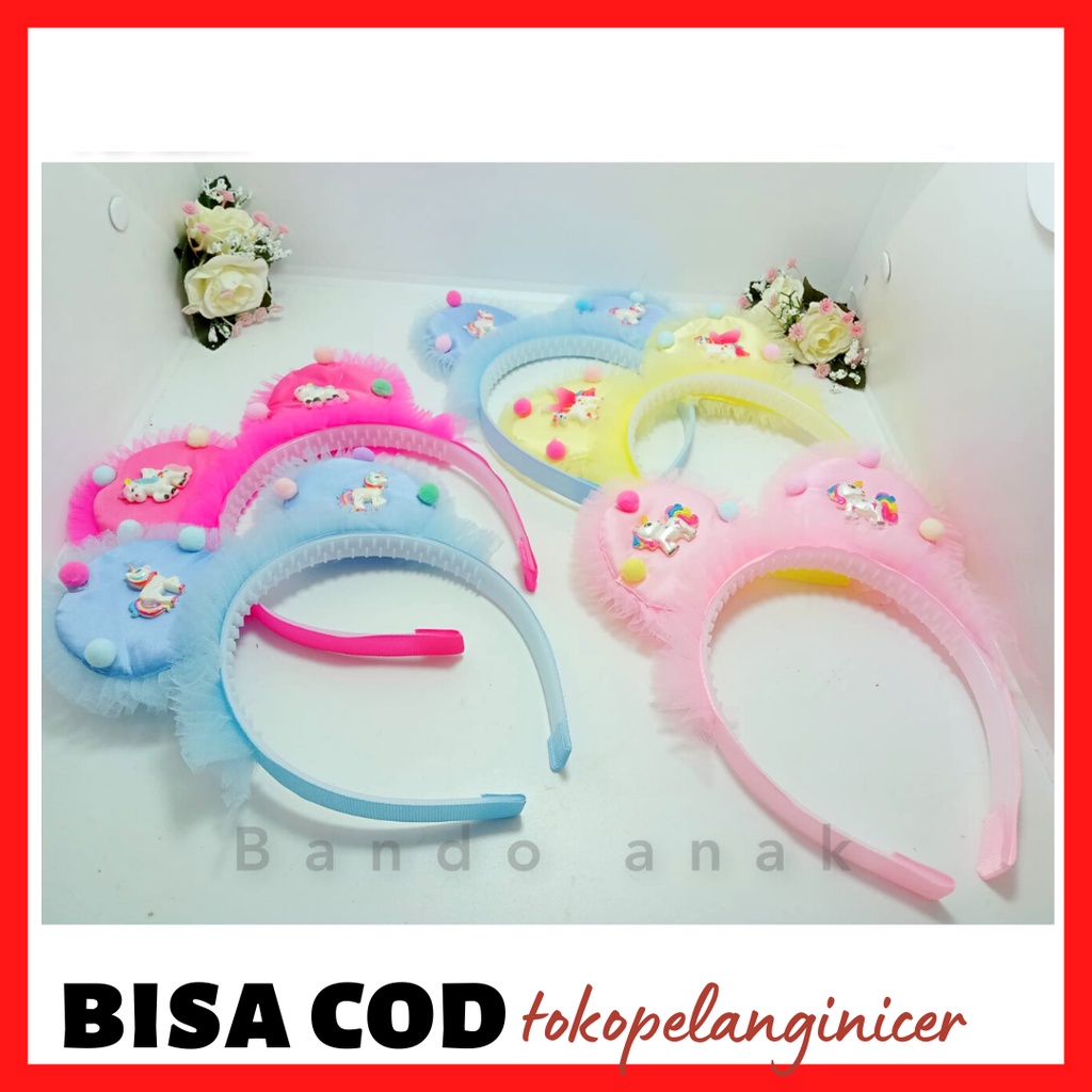 Bando Fashion Wanita Miki Bunny Model Korea Ears Murah Tokopelanginicer