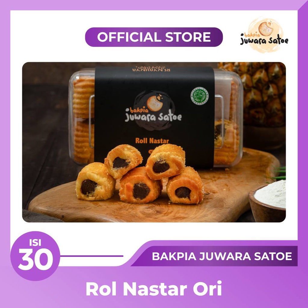 [ ISI 30 ] NASTAR ROLL ORIGINAL - BAKPIA JUWARA SATOE OLEH OLEH KHAS JOGJA