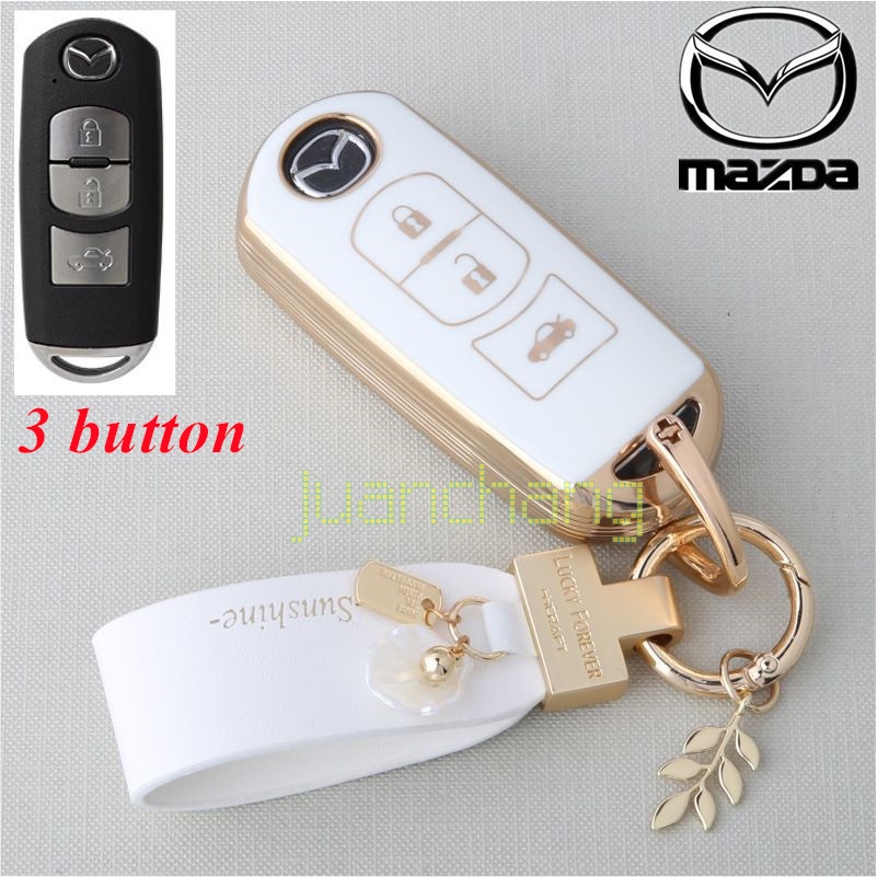 Case Cover remote Kunci Mobil Bahan Tpu Untuk mazda 2 mazda 3 mazda 6 Atenza Axela Demio CX-5 CX-3 CX7 CX7 Cx2018 2015 2019