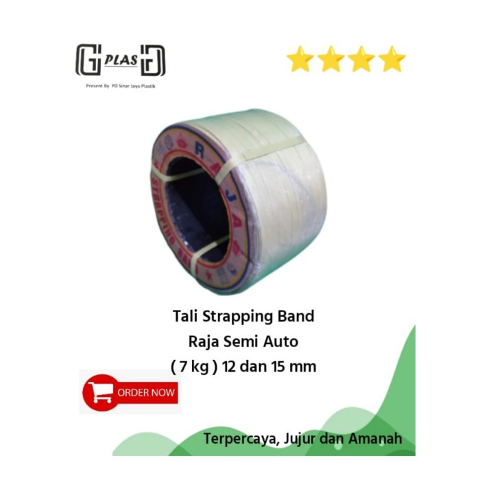 

Premium Tali Strapping Band Semi Auto Merk Raja 15Mm X 7Kg Kuning