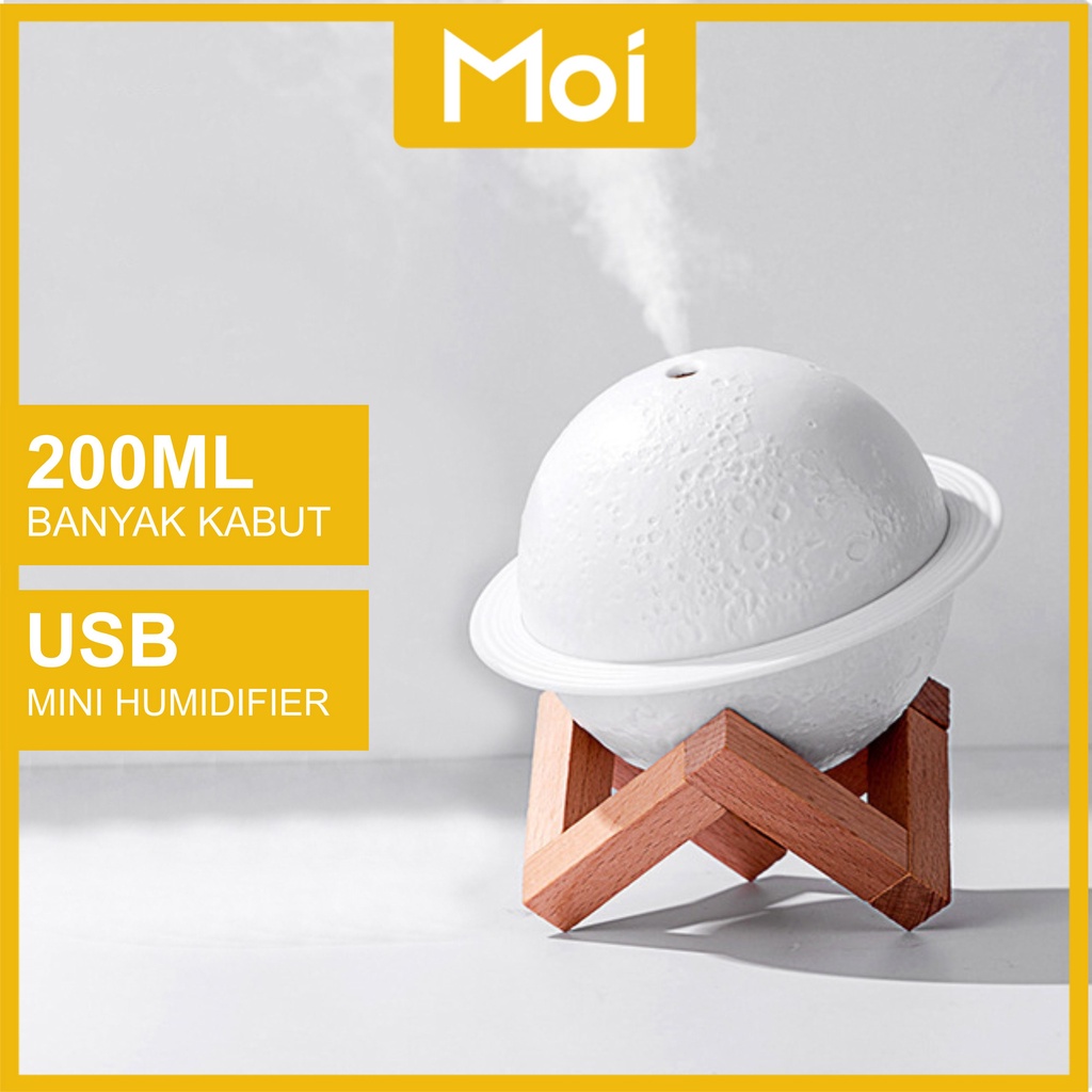 Moi 200ML Humidifier Diffuser Air Purifier Aromaterapy | Beautiful Night Light Planet