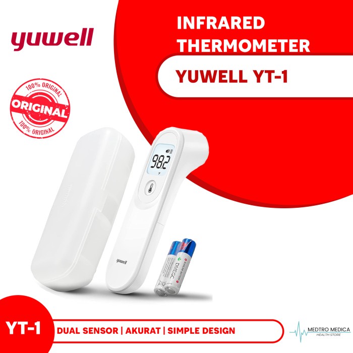 YUWELL YT-1 INFRARED THERMOMETER DIGITAL/THERMOGUN/THERMOMETER DIGITAL