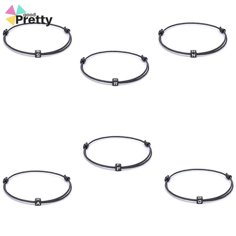 Gelang slip ganda awal (gelang tahan air) / gelang nama awal / gelang khusus / gelang retro - PD