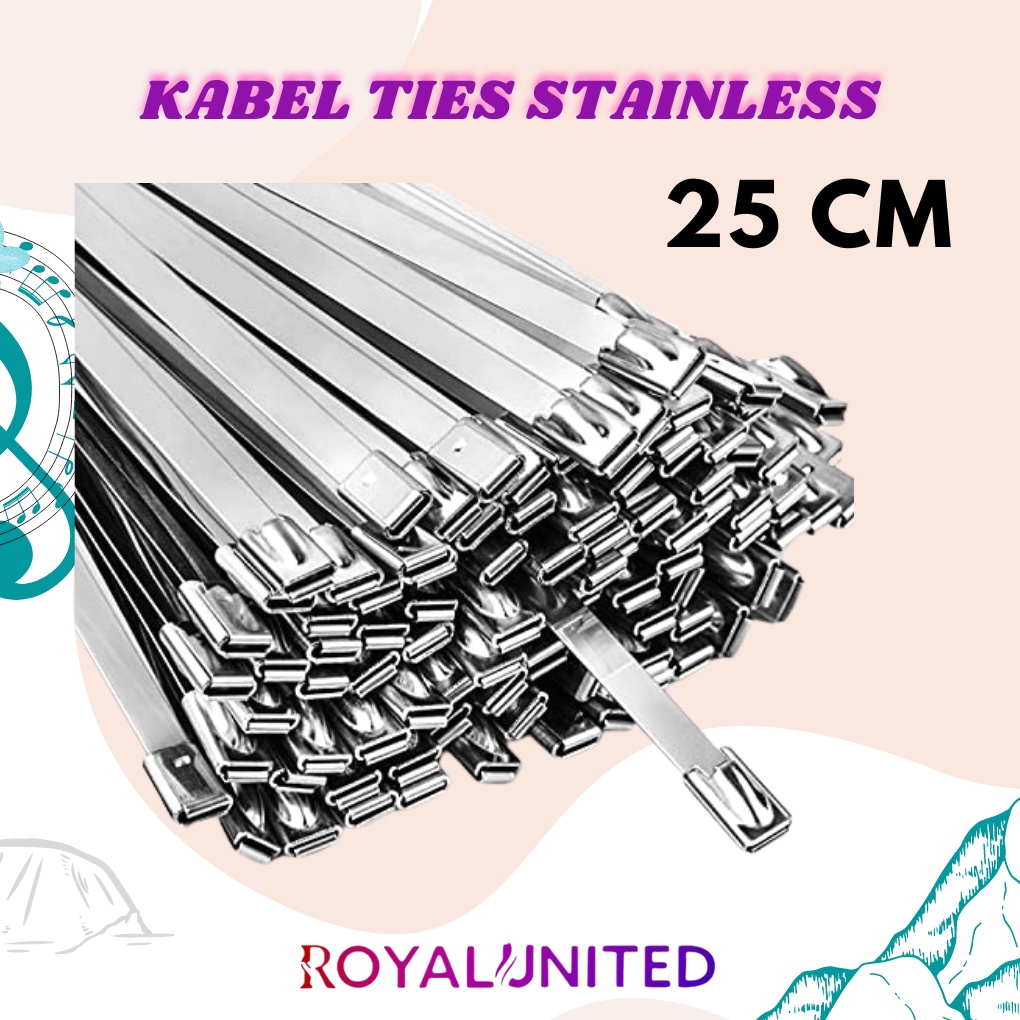 Kabel Tis Stainless 4.6 x 250 mm 25 cm SUS 304 Ori Berkualitas