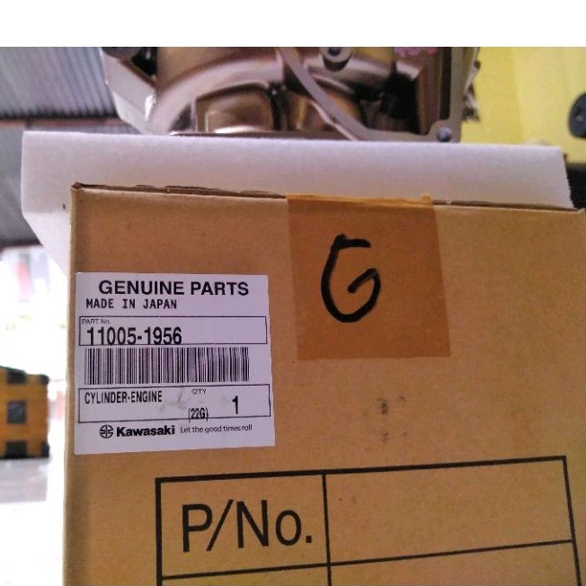 Cylinder Blok dan Head Ninja 1855 Gold Ori Kawasaki