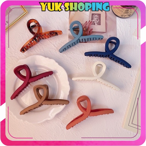 YUKSHOPING Jepit Rambut Wanita Salon Silang Korea Jedai Aksesoris Trendy Fashion R689