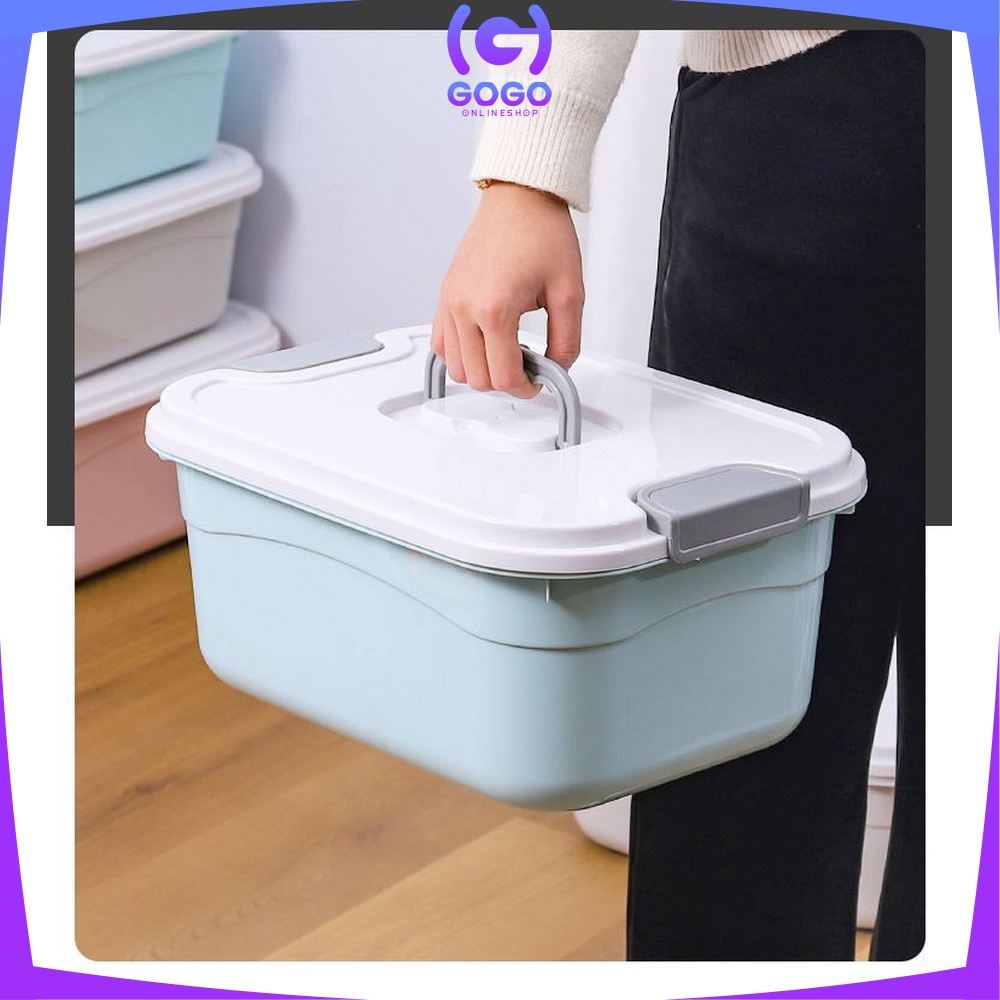 GOGO-C272 Container Box 3IN1 Storage Organizer Box / Tempat Penyimpanan Multifungsi Kontainer Plastik / Wadah Plastik Kotak Penyimpanan