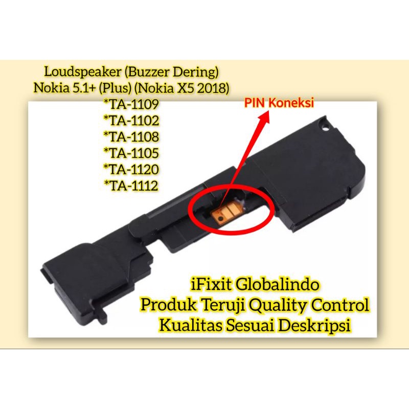 Loudspeaker Buzzer Dering Nokia 5.1+ (Plus) (Original Quality)