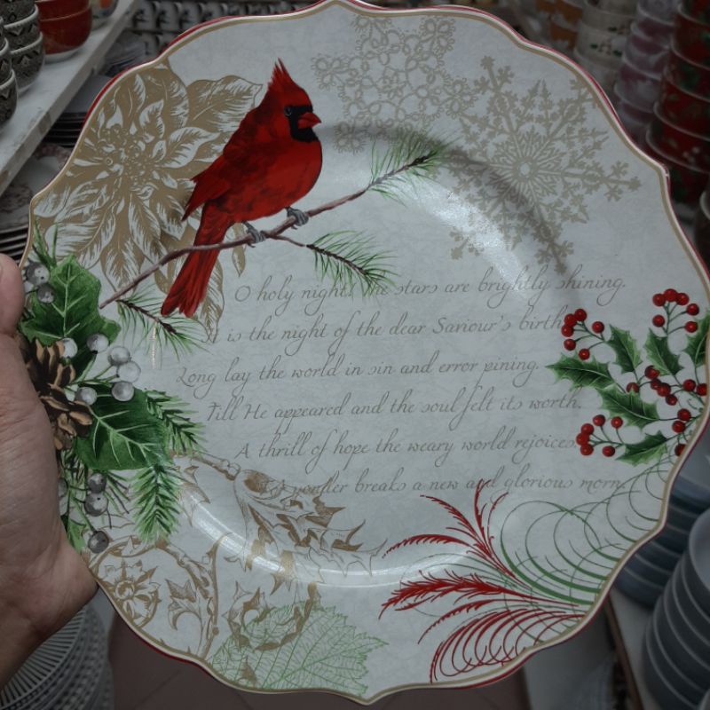 DINNER PLATE GIVE PLATE NATAL CHRISTMAST/PIRING LUCU/PIRING GEMES/PIRING SANGO