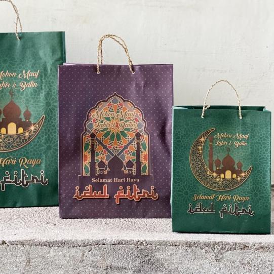 

paper bag lebaran idul fitri murah - S