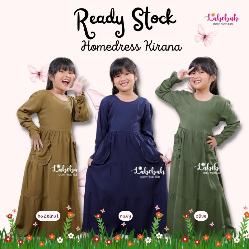DRESS ANAK DASTER KIRANA HOMEDRESS LABEBAH