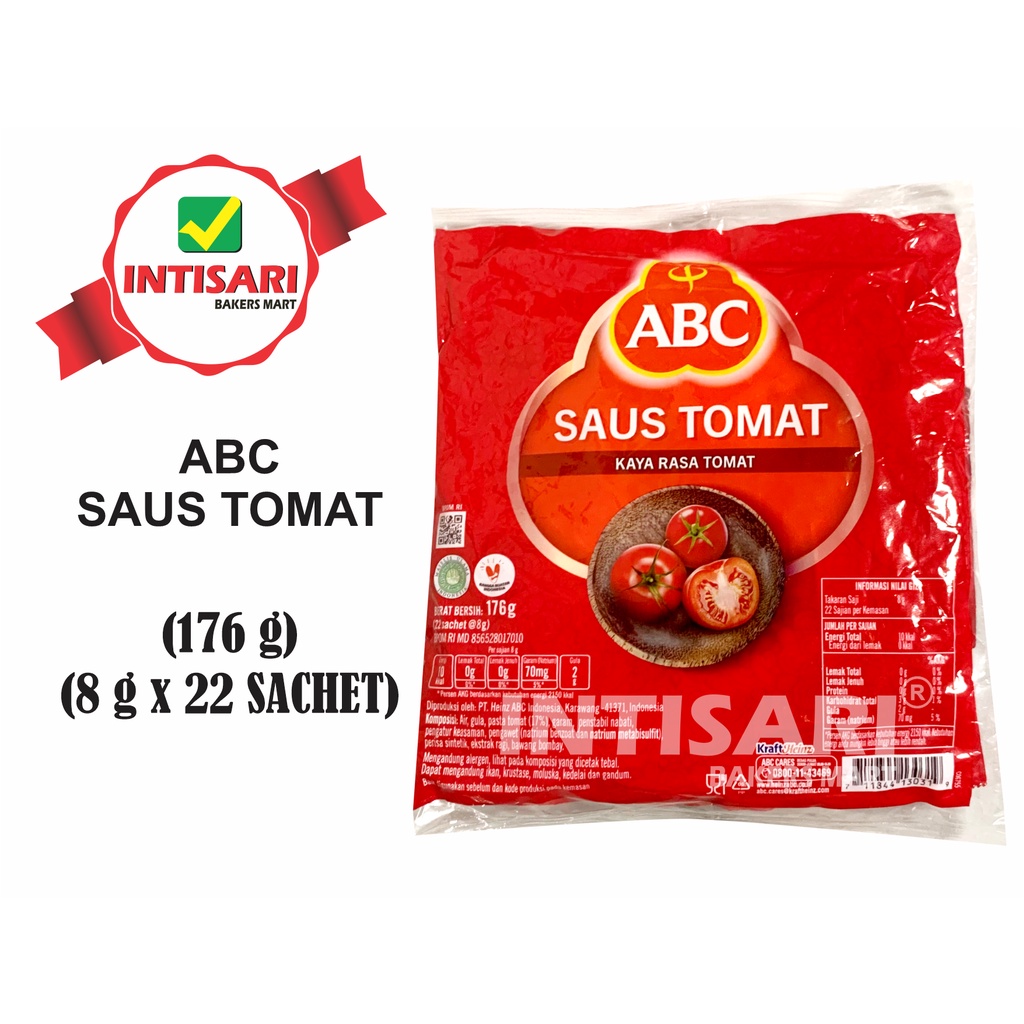 

ABC SAUS TOMAT 8 x 22 SACHET (176 g)