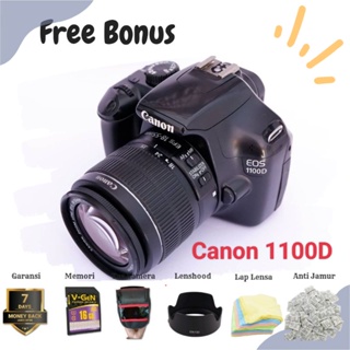 Kamera Canon 1100D  + Memori Baru  + Tas Baru + Garansi Toko