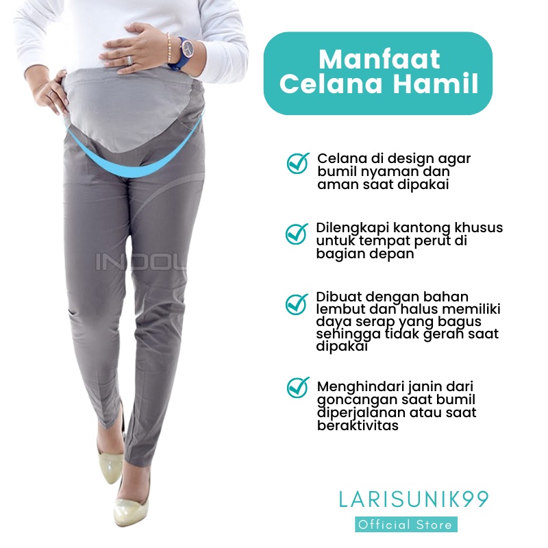 Celana Ibu Hamil Jumbo Celana Kerja Legging Panjang Katun Fashion Ibu Hamil Kwalitas Premium