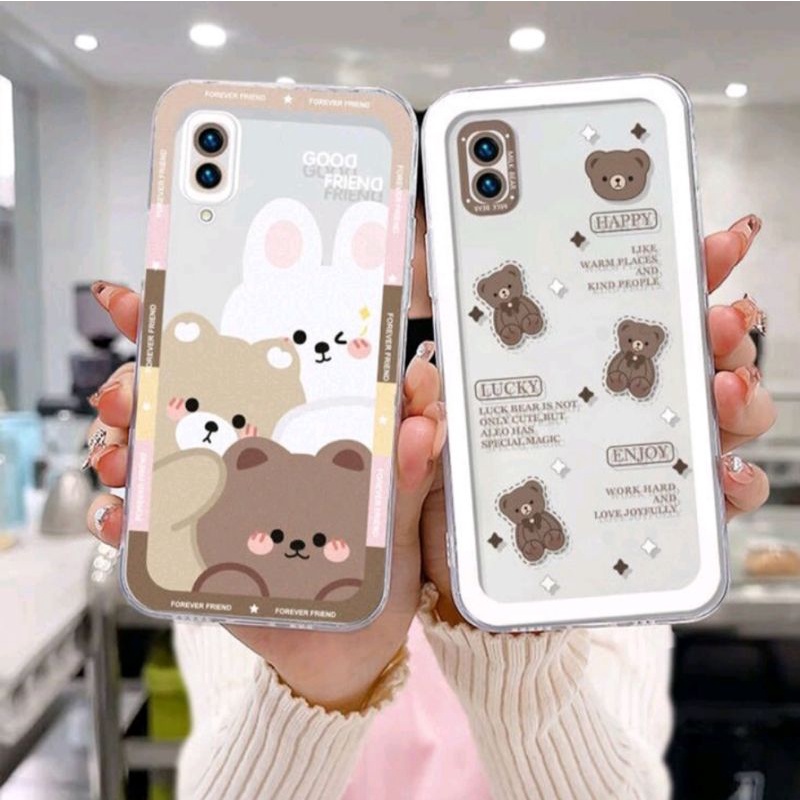 Case Boneka Beruang Lucu Oppo A3s A5s A7 A12 A1k A15 A54