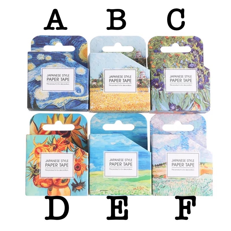 

washi tape selotip lukisan van gogh